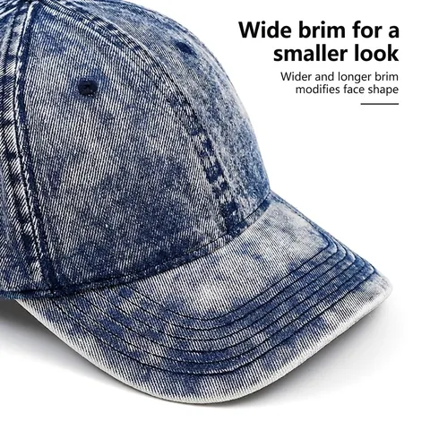 Vintage Gewassen Denim Baseballpet Retro Verstelbare Pet Ademend Unisex Zonbescherming Outdoor