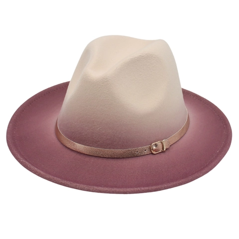 Καπέλο Fedora Όμπρε Για Γυναίκες Άνδρες Vintage Φαρδύ Γείσο Jazz Μάλλινο Καπέλο Με Χρυσή Αγκράφα Ζώνης Διακοσμητικό Καπέλο Ήλιου