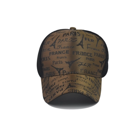 Gorra Trucker Vintage París Torre Eiffel Estampado Malla Transpirable Gorra De Béisbol Snapback Ajustable Sombrero De Sol