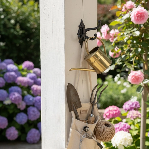 Vintage Cast Iron Multi Swivel Arm Wall Hook Heavy Duty Coat Key Hanger For Entryway Garden Retro Industrial Style Decorative