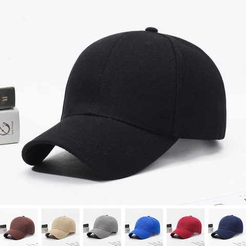 Classic Solid Color Baseball Cap Adjustable Twill Sun Protection Outdoor Sports Casual Hat For Men And Women