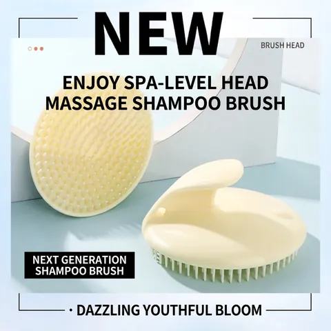 Scalp Massager Shampoo Brush PE Material Deep Cleaning For Hair Washing And Head Massage Ergonomic Handle Universal