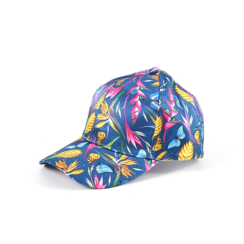 Casquette de Baseball Mode Texture Satinée Imprimé Floral Plantes Tropicales Chapeau de Soleil Réglable Pour Femmes Hommes
