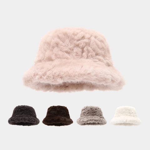 Cappello Da Pescatore In Finta Pelliccia Di Visone Inverno Caldo Spesso Antivento Moda Outdoor Peluche Per Donna