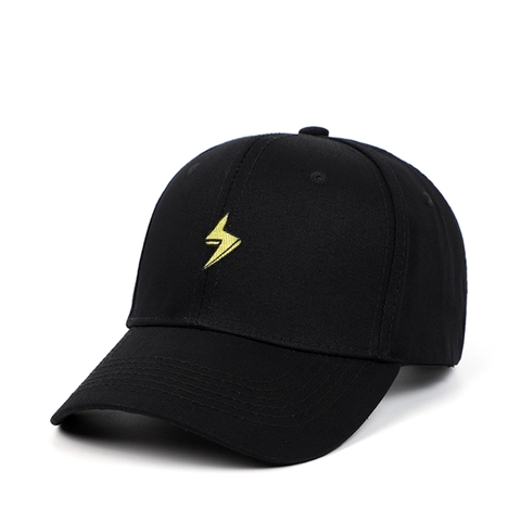 Cappello Da Baseball Ricamo Fulmine Cotone Regolabile Protezione Solare Cappello Sport Casual Per Uomini Donne