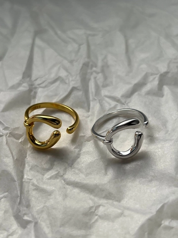 Minimalist 925 Sterling Silver Irregular Open Ring For Women Vintage Elegant French C-Line Style Adjustable Finger Ring Jewelry Gift