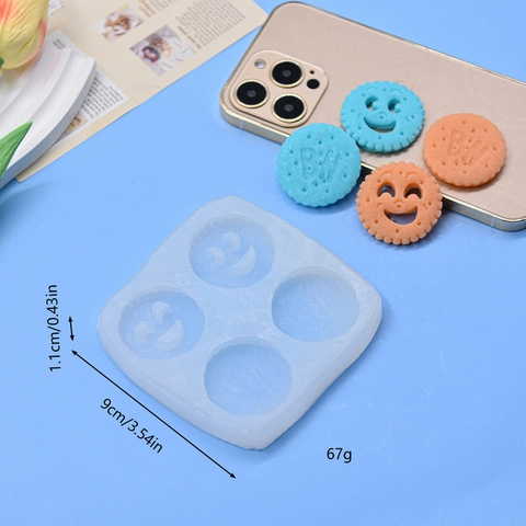 Silicone Mold DIY Craft Multi Cavity Heart Smiley Face Flower Pattern For Baking Resin Chocolate Fondant Decorating