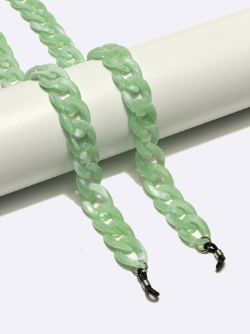 Retro Mint Green Marble Texture Acrylic Glasses Chain Anti-Slip Eyewear Strap Holder For Sunglasses Reading Glasses
