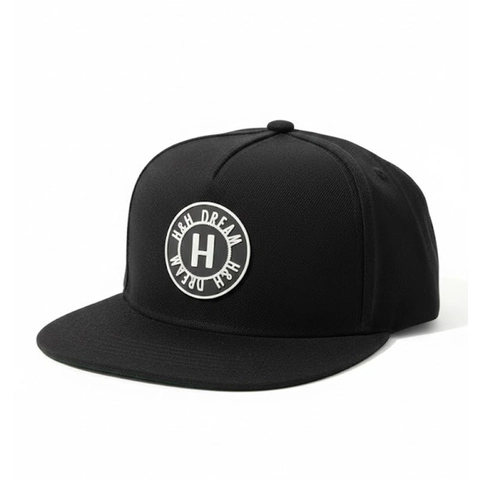 Cappellino Da Baseball A Tesa Piatta Ricamo Lettera H Acrilico Hip Hop Streetwear Snapback Regolabile Per Uomo Donna