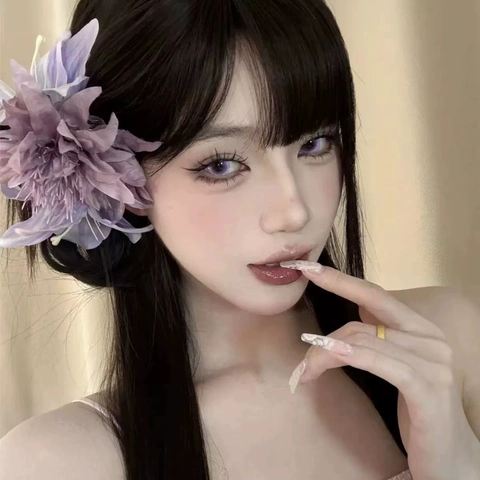 Mollette Per Capelli Floreali Fermaglio Fiori Elastici Künstliche Perle Sintetiche Stile Coreano Tessuto Resina Copricapo Donna
