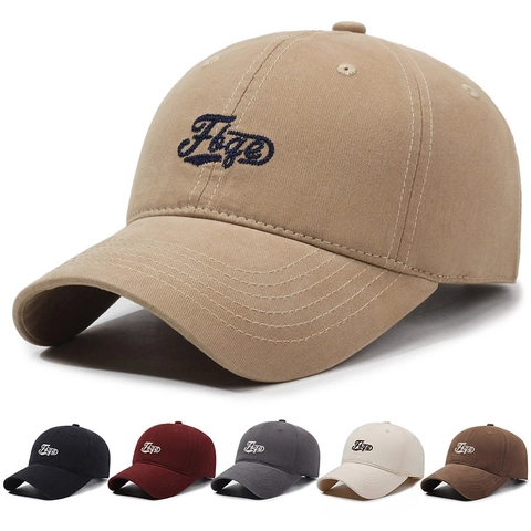 Baseballkappe Baumwolle Buchstaben Stickerei Verstellbar Outdoor Sonnenschutz Hut Für Herren Damen
