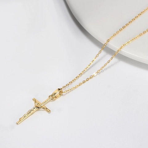 Jezus Christus Crucifix Hanger Ketting 925 Sterling Zilver Religieuze Sieraden Cadeau Voor Vrouwen Klassiek Elegant