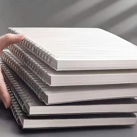 Cuaderno Con Cubierta De PP Esmerilado Espiral O Tirador Para Escuela Oficina Páginas Rayadas Cuadriculadas Papelería