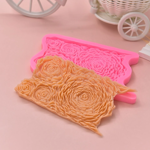 Rosenblumen Textur Silikonform Für DIY Fondant Kuchen Dekoration Seife Kerze Harz Handwerk Backwerkzeug