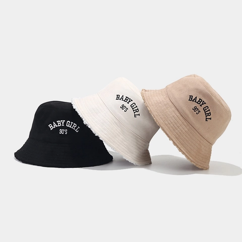 Cappello Da Pescatore Reversibile In Camoscio Con Fodera Sherpa Caldo Inverno Ispessito Ricamo Lettere Stile Retrò Donne