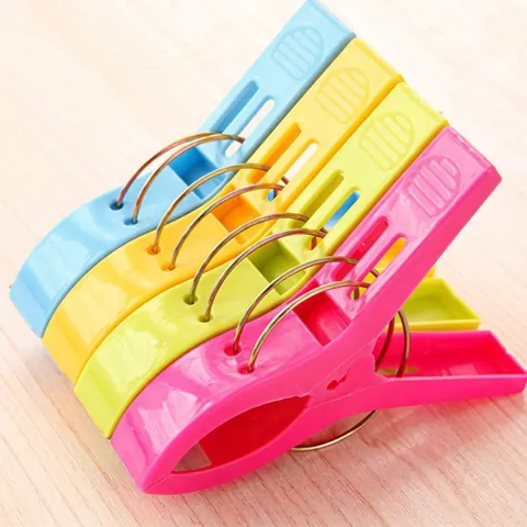 Large Plastic Clothespins Quilt Clips Windproof Strong Grip For Drying Blankets Towels Heavy Duty Candy Colors