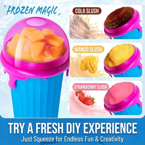Bicchiere Per Granite Raffreddamento A Pressione Magia Bottiglia Surgelata Silicone PP EVA Materiali Fai Da Te Frullati Portatile Drinkware Estate