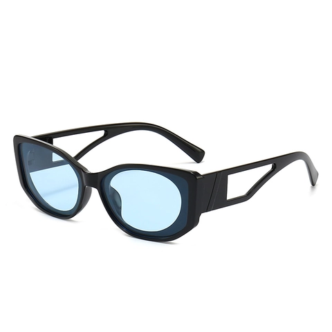 Retro Oval Sunglasses Women Men Vintage PC Frame AC Lens UV400 Protection Hollow Temples Punk Hip Hop Style Eyewear