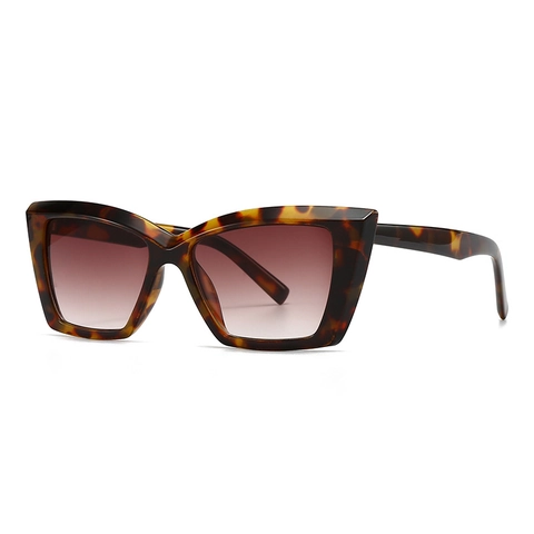Occhiali da Sole Cat Eye Retrò Moderni per Donna Montatura Rettangolare in PC Protezione UV400 Accessori Moda Viaggio