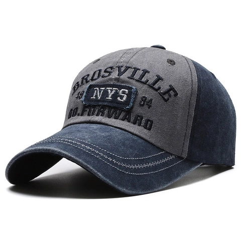 Cappello Da Baseball In Cotone Lavato Vintage Ricamato Protezione Solare Regolabile Hip Hop Per Adulti Unisex