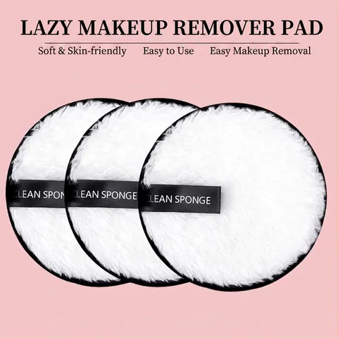 Mikrofaser Make-Up Entferner Pads Wiederverwendbare Runde Gesichtsreinigungsschwamm Doppelseitig Waschbar Beauty Tools
