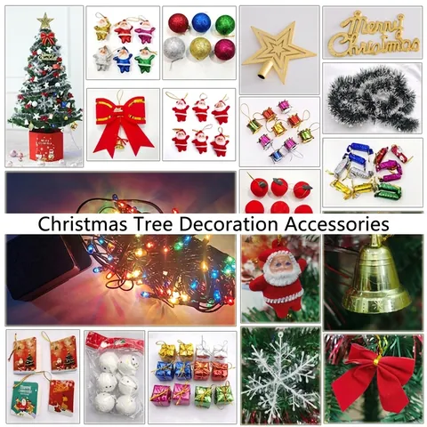 Decorazioni Albero Di Natale Palline Pendenti Festose Fiocchi Campane Stelle Per Arredamento Casa
