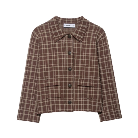Giacca In Maglia A Quadri Vintage Da Donna Risvolto Bottoni Casual Cardigan Maniche Lunghe Con Tasche Elegante