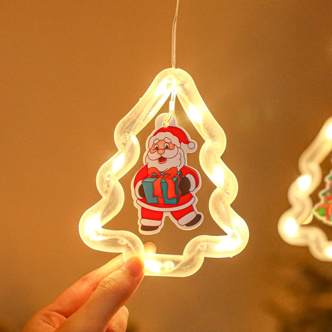 Christmas LED Curtain Lights Tree Shape Icicle String Light USB Battery 8 Modes Remote Control Holiday Decor Plastic