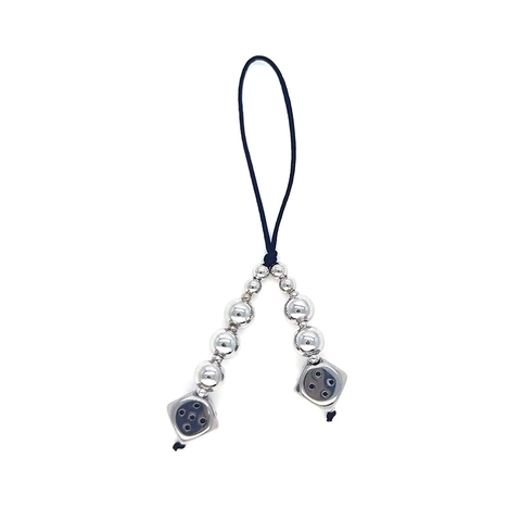 Ins Style Beaded Phone Chain For Women Y2K Handmade Resin Heart Bow Dice Smiley Pendant Bag Charm Mobile Phone Lanyard Jewelry