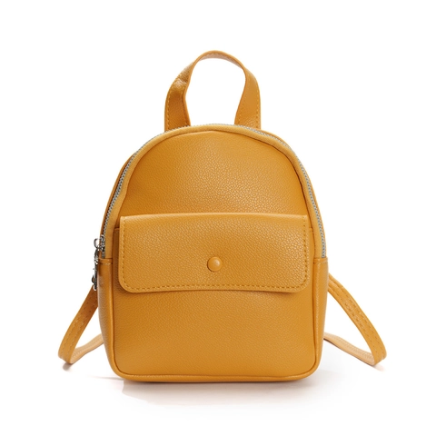 Women Mini Backpack Lychee Grain PU Leather Fashion Casual Multi Functional Crossbody Shoulder Bag For Girls