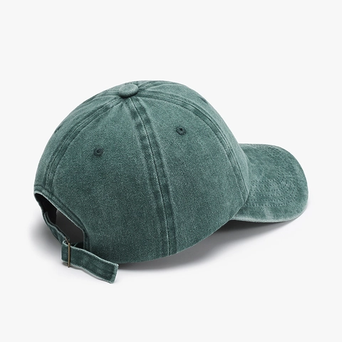 Washed Cotton Baseball Cap Vintage Solid Color Adjustable Soft Top Sun Hat Breathable Retro Unisex Outdoor Sport Headwear