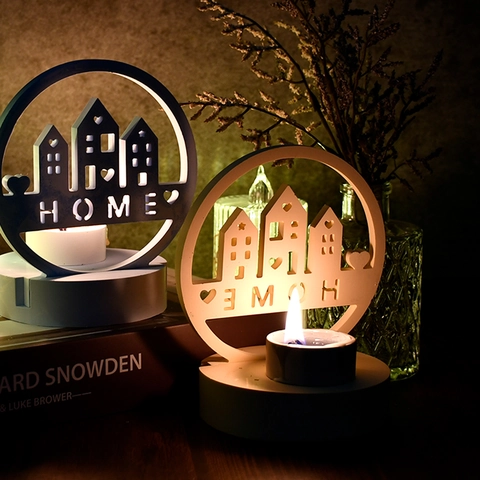 Kerzenständer Silikonform DIY Epoxidharz Gips Hausform HOME Buchstabe Stern Herz Hohl Desktop Ornament Haus Deko