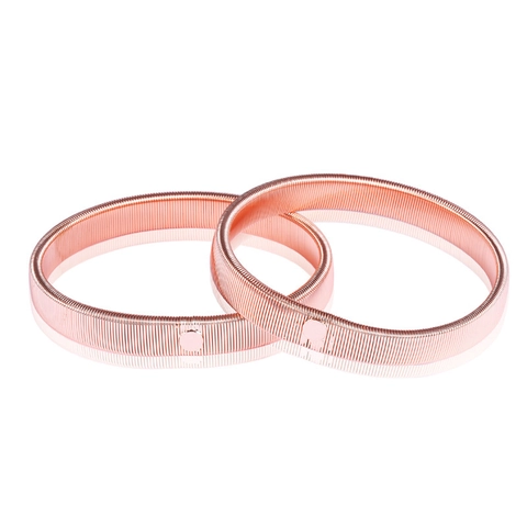Men Elastic Metal Armbands Rose Gold Spiral Sleeve Garters For Shirt Sleeves Holder Retro Adjustable Arm Band Jewelry