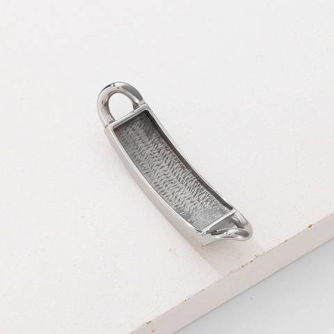 Curved Bracelet Connector Bar Stainless Steel Polished Blank Plate Jewelry Finding DIY Accessory Fashion