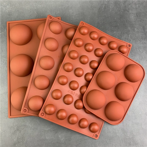 Halbkugel Silikonform Für Schokolade Mousse Kuchen Backen Antihaft Flexibel Lebensmittelecht Dessertschale