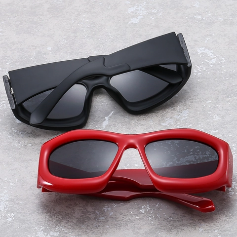 Luftblasen Rahmen Sonnenbrille PC Material UV400 Schutz Y2K Trendy Streetwear Mode Brillen Für Outdoor Party