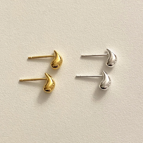 Orecchini A Lobo A Goccia In Argento Sterling 925 Minimalisti Lucidati A Specchio Forma Di Fagiolo Gioielli Per Donna