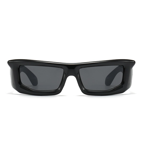 Square Frame Sonnenbrille Punk Hip Hop Y2K Stil UV400 Schutz PC Rahmen Streetwear Brille Für Herren Damen