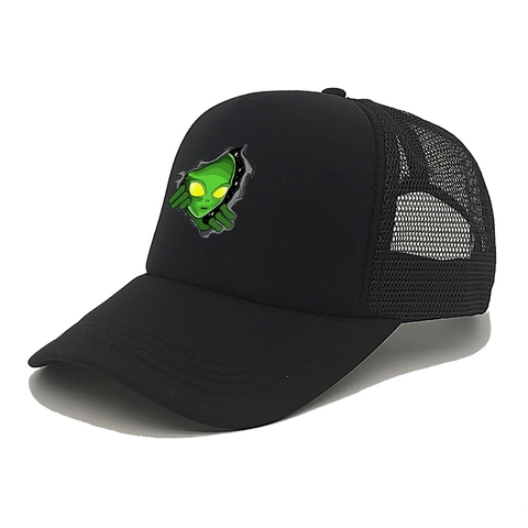 Alien Print Trucker Cap Mesh Baseball Kappe Atmungsaktiv Sonnenschutz Outdoor Snapback Für Herren Damen