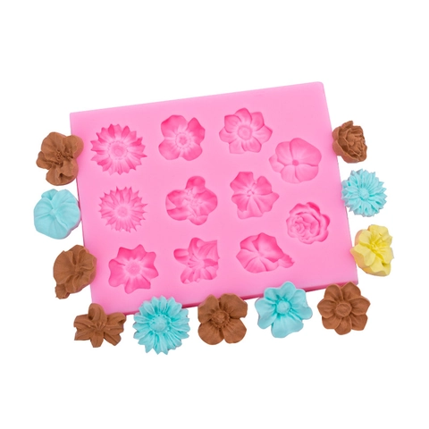 Stampo In Silicone Fiore Rosa Margherita Fondant Decorazione Torte DIY Sapone Artigianale Strumento Cottura Floreale