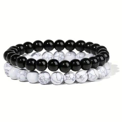 Natuursteen Kralen Armbanden Tijgeroog Lavasteen Turkoois Lapis Lazuli Reiki Healing Yoga Yin Yang Voor Heren Dames