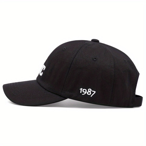 Damen Herren Casual Baumwollmischung Baseballkappe NYC Buchstaben Stickerei Sonnenschutz Streetwear Verstellbarer Hut Unisex Outdoor