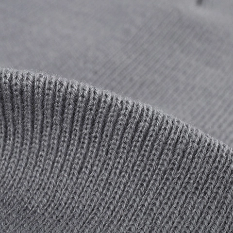 Berretto In Maglia Acrilico Risvolto A Costine Tinta Unita Inverno Caldo Esterno Antivento Versatile Minimalista Uomo Donna