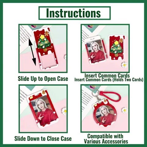 Weihnachten Kartenhalter Ausweis Hülle ABS Kunststoff Cartoon Weihnachtsmann Schneemann Rentier Mit Lanyard Schlüsselanhänger