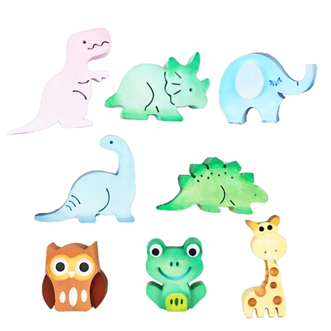 Silicone Molds For Cake Chocolate Candy Baking DIY Candle Plaster Dinosaur Elephant Owl Frog Giraffe Animal Shapes