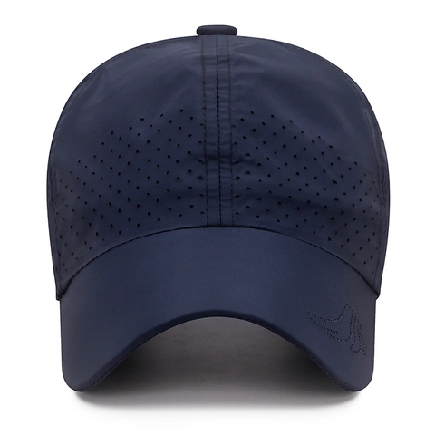 Sneldrogende Honkbalpet Polyester Geperforeerd Ademend Lichtgewicht Outdoor Sport Zonnehoed Verstelbaar Voor Heren Dames