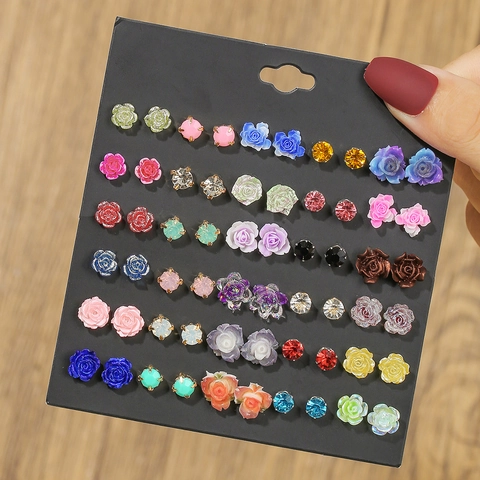 Colorful Alloy Enamel Animal Fruit Flower Stud Earrings Tiny Cute Jewelry For Women Kids Steel Earring Post