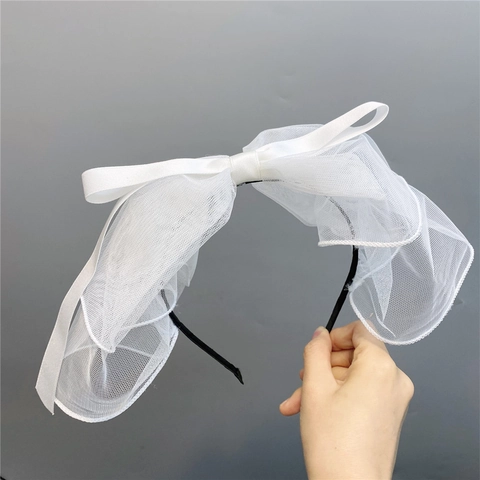 Polka Dot Netz Schleife Stirnband Mit Künstliche Perle Retro Schleier Haarband Damen Hochzeit Braut Party Fotografie Haarschmuck