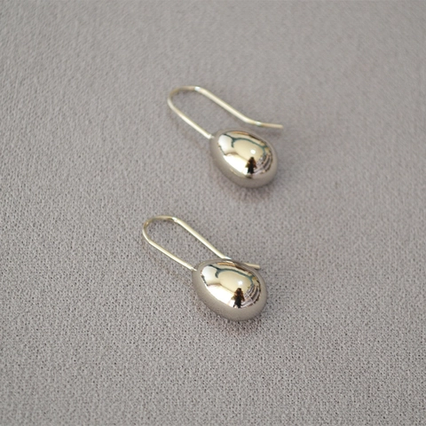 Orecchini A Goccia D'acqua Ottone Placcato Oro Platino Lucidato A Specchio Gioielli Di Moda Minimalista Per Donna