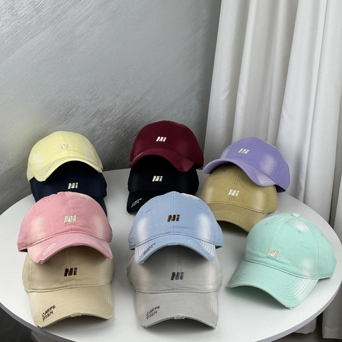 Vintage Distressed Cotton Baseball Cap Retro Embroidered Letter Sunshade Breathable Adjustable Streetwear Casual Dad Hat